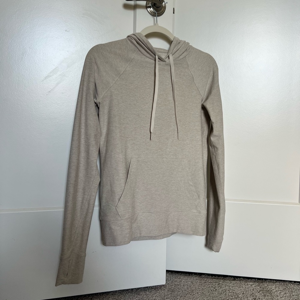 Outdoor Voices Womens Tan Cream Hoodie